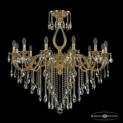 Фото Люстра бронзовая с хрусталём 71301/12/360 B G