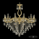 Фото 1 Люстра бронзовая с хрусталём 71302/12/360 B G