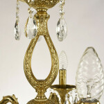 Фото 3 Люстра бронзовая с хрусталём 71302/5/175 A G