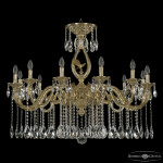 Фото Люстра бронзовая с хрусталём 71401/12/360 A G FE1S