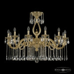 Фото Люстра бронзовая с хрусталём 71401/12/360 A G FS2B