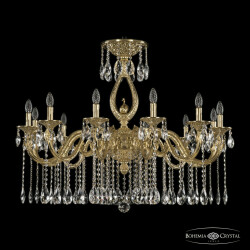 Фото Люстра бронзовая с хрусталём 71401/12/360 A G FS2B