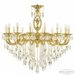 Фото Люстра бронзовая с хрусталём 71401/16/360 B G FA10B