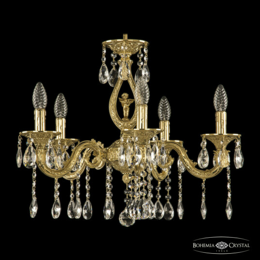 Фото Люстра бронзовая с хрусталём 71401/5/175 A G FA10S