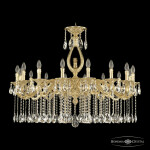 Фото Люстра бронзовая с хрусталём 71402/16/360 A G FL2M