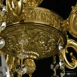 Фото 1 Люстра бронзовая с хрусталём 71402/5/175 A G FH1S