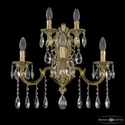 Фото Бра бронзовые с хрусталём 7201B16/3+2/210 A G