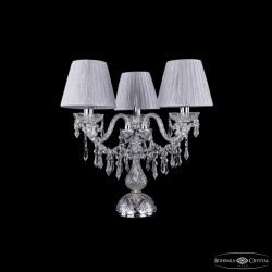 Фото Настольная лампа хрустальная 1403L/3/141-39 Ni SH6-160