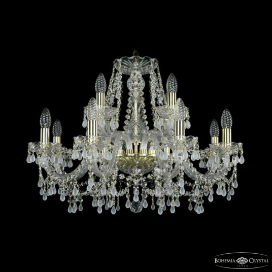 Фото Люстра хрустальная 1410/8+4/240 G V0300 Bohemia Ivele Crystal