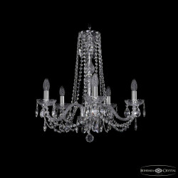 Фото Люстра хрустальная 1402/5/195/h-58 Ni