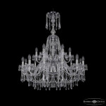 Фото Люстра хрустальная 1403/12+6/300/XL-100/2d Ni