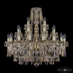 Фото Люстра хрустальная 1403/16+8+4/300 G M801