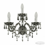 Фото Бра хрустальные 1403B/2+1/160 Ni M781