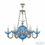 Фото 1 Подвесной светильник бронзовый 71003P/6/175 Ni P Aquamarine/M-1G FE1S