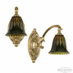 Фото 1 Бра бронзовые с хрусталём 7209B10/1/175 G P2 D Amber-Green/H-1K