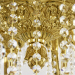 Фото 3 Люстра бронзовая с хрусталём 72101/16/360 B G