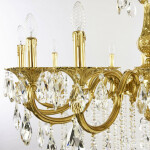 Фото 4 Люстра бронзовая с хрусталём 72101/16/360 B G