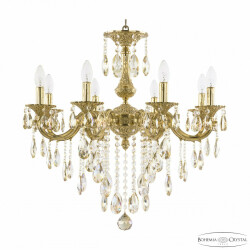 Фото Люстра бронзовая с хрусталём 72101/8/210 B G K801