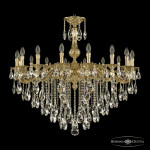 Фото 1 Люстра бронзовая с хрусталём 72102/16/360 B G