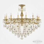 Фото 2 Люстра бронзовая с хрусталём 72102/16/360 B G