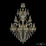 Фото 1 Люстра бронзовая с хрусталём 72109/12+6+6/300/3d B GB