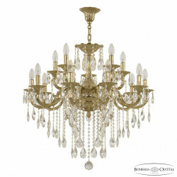 Фото Люстра бронзовая с хрусталём 72199/10+5/250 B G