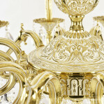 Фото 3 Люстра бронзовая с хрусталём 72202/12/300 A GW