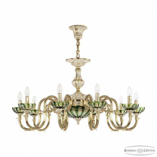 Фото Люстра бронзовая 72203P/10/300 GW P Clear-Green/H-1H