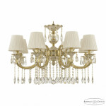 Фото Люстра бронзовая с хрусталём с абажурами 72209/8/250 A GW ST1