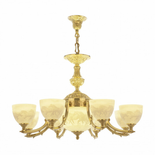 Фото Люстра бронзовая 72211P/8/210 G P1 U Horse