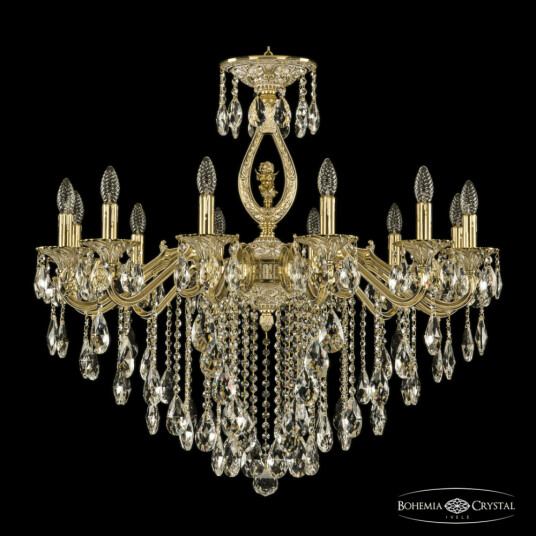 Фото Люстра бронзовая с хрусталём 72402/12/300 B GW FA3B