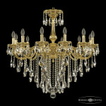 Фото Люстра бронзовая с хрусталём 75101/12/300 B G