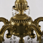 Фото 2 Люстра бронзовая с хрусталём 75101/5/125 B FP