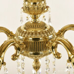 Фото 2 Люстра бронзовая с хрусталём 75101/5/175 A G