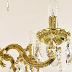 Фото 4 Люстра бронзовая с хрусталём 75101/5/175 A G