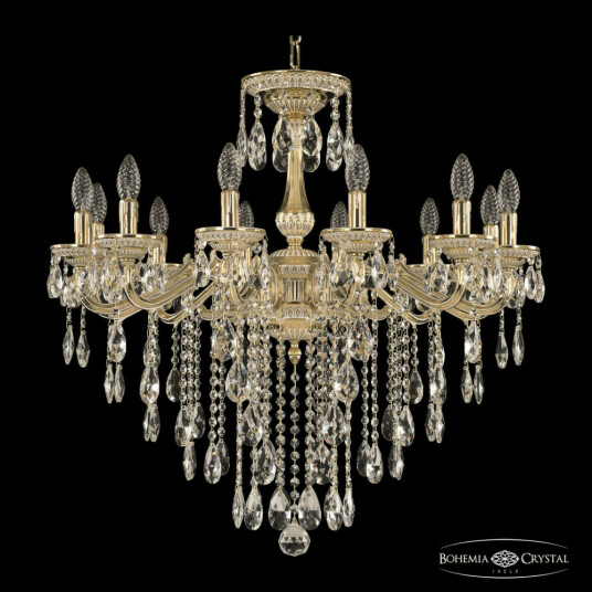 Фото Люстра бронзовая с хрусталём 75102/12/250 B GW