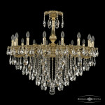 Фото Люстра бронзовая с хрусталём 75102/16/360 B G