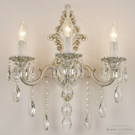 Фото Бра хрустальные AL7801B15/3/175 B WMG Bohemia Ivele Crystal