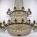 Фото 1 Люстра хрустальная AL2111H201/20+10/160OL/2D AGB Bohemia Ivele Crystal