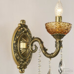 Фото 3 Бра хрустальные AL7901B10/1/175 B AGB P Amber/M-1F Bohemia Ivele Crystal