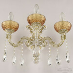 Фото 2 Бра хрустальные AL7901B15/3/175 A WMG P Amber/M-1F Bohemia Ivele Crystal
