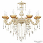 Фото Люстра хрустальная AL79101/8/250 B WMG P Amber/M-1F Bohemia Ivele Crystal