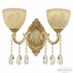 Фото Бра с костяным фарфором AL7801B10/2/175 A WMG P1 U Angel Bohemia Ivele Crystal