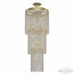 Фото Люстра каскад хрустальная 83301/40IV-100 G Bohemia Ivele Crystal