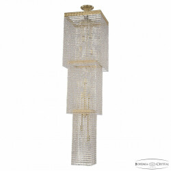 Фото Люстра каскад хрустальная 83302/40IV-150 G Bohemia Ivele Crystal