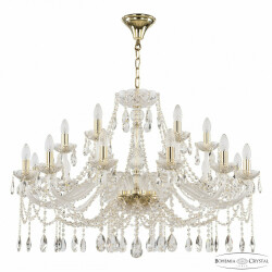 Фото Люстра хрустальная 107/12+6/360 G Bohemia Ivele Crystal