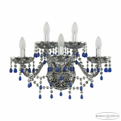 Фото Бра хрустальные 1410B/3+2/195/XL Ni V3001 M781 Bohemia Ivele Crystal