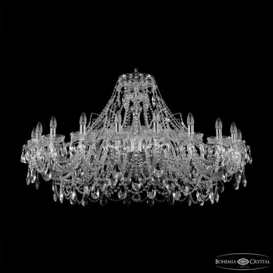 Фото Люстра хрустальная 1411/20/460 Ni Bohemia Ivele Crystal