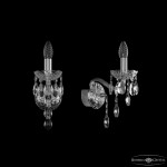 Фото Бра хрустальные 1415B/1/141 Ni Bohemia Ivele Crystal
