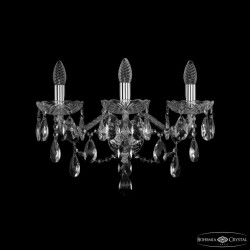 Фото Бра хрустальные 1415B/3/200/XL Ni Bohemia Ivele Crystal